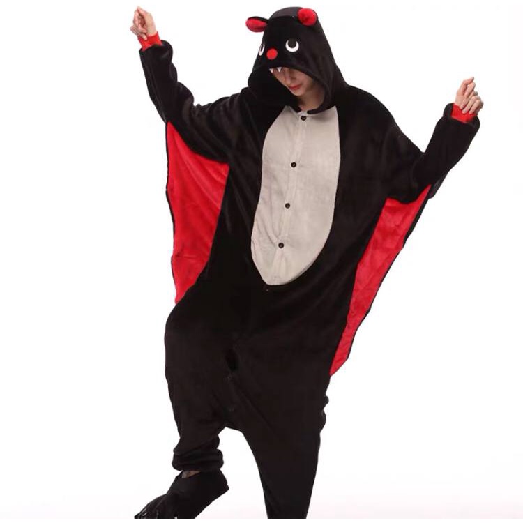 BAJU ONESIE KOSTUM KELELAWAR BAT BADTZ-MARU PIYAMA KIGURUMI IMPOR