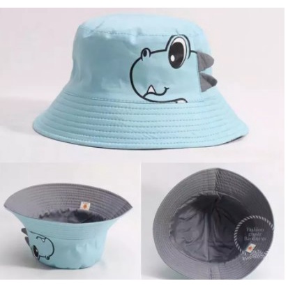 HARGA PROMO TOPI BUCKET ANAK KARAKTER DINO - TOPI ANAK DINOSAURUS MODEL BUKET ANAK TERBARU