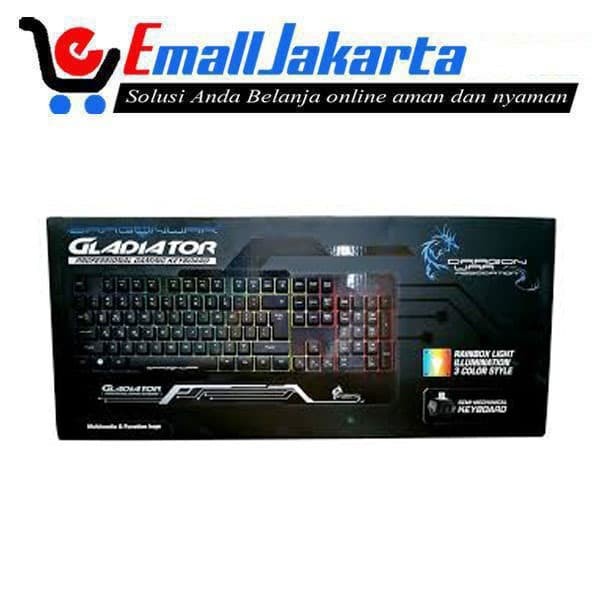 Keyboard Gaming Semi Mechanical Dragonwar Gladiator GK-008-BK-EHG / KE-008(GK)