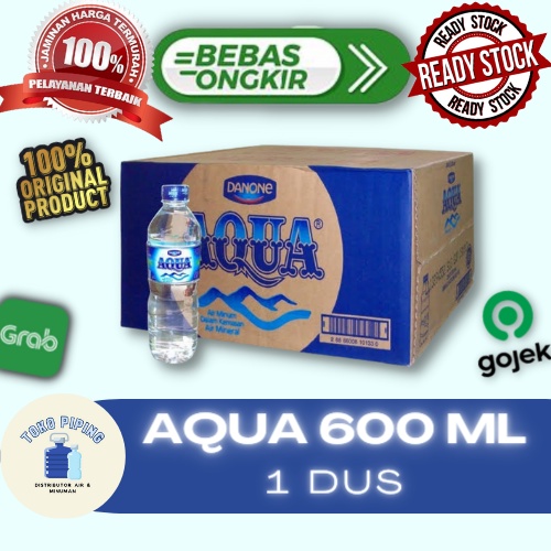 

AQUA 600ml 1 Dus isi 24 Botol Murah