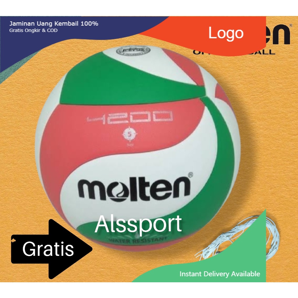 Bola voli molten dewasa murah asli empuk no 1 ori bola voly molten asli proliga jahit bola volly asl