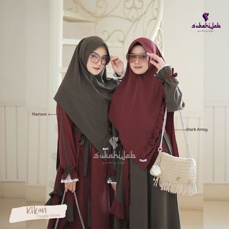 [COD] SUKAHIJAB Gamis KIKAN Dress ORIGINAL Gamis Exclusive Gamis Lebaran Couple