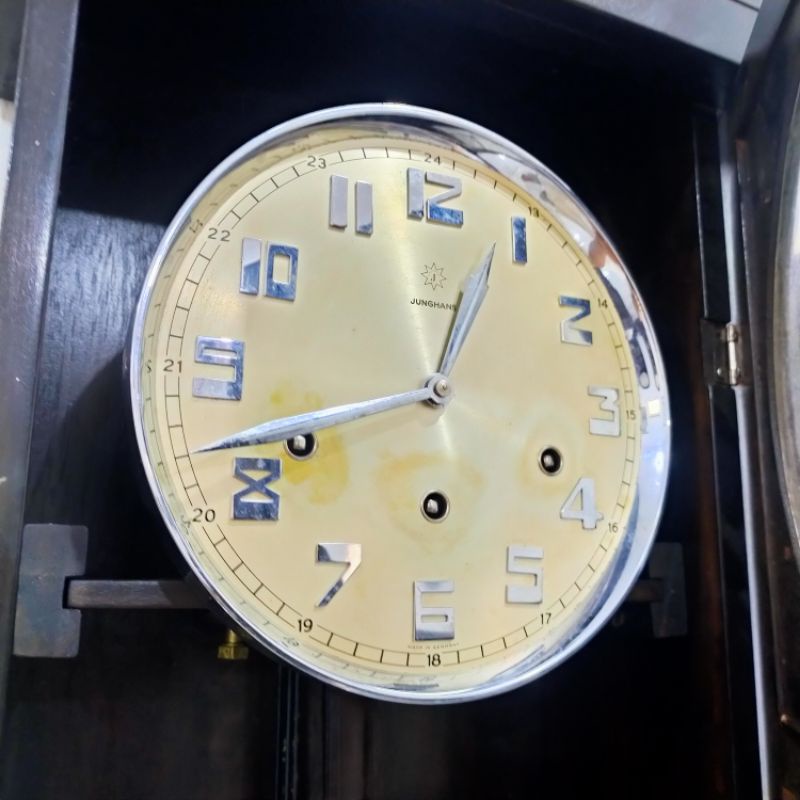 Jam dinding Junghans kayu bandul w64 ori bandul tua kuno unik antik