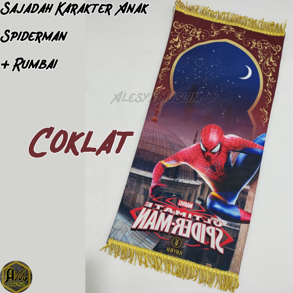 Sajadah Karakter Anak Spiderman/Harga Grosir/Best Seller/Bisa COD