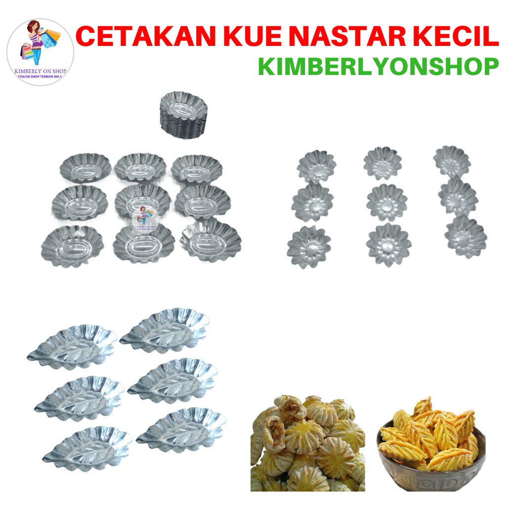 Kimberlyonshop Cetakan Kue Nastar 1 Pak 20 Pcs