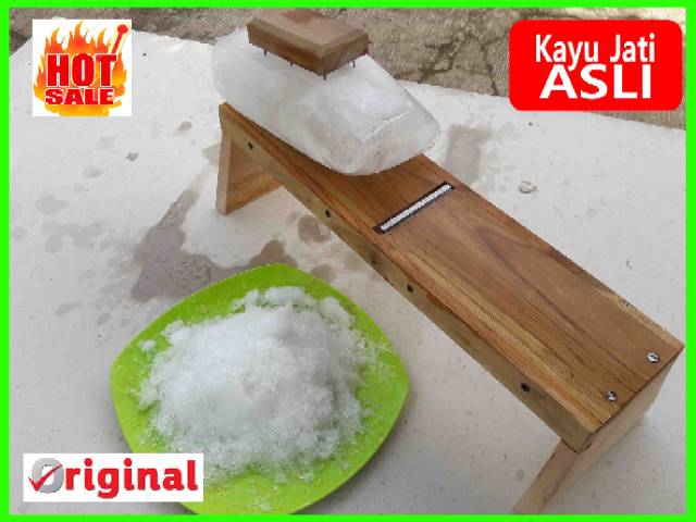 ALAT SERUT ES BATU/ES KEPAL TERMURAH DARI KAYU JATI