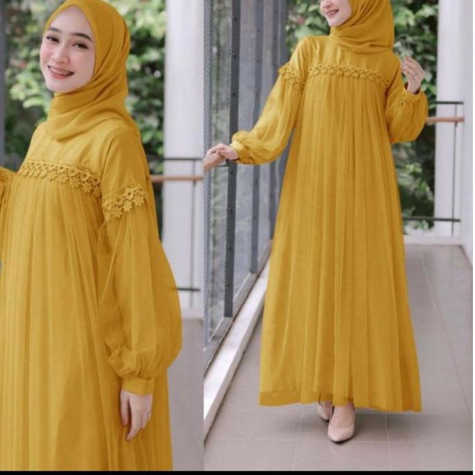 ✈ MAXI NURAINI FF M/L/XL/XXL FASHION MUSLIM / GAMIS ANAK / GAMIS TILE FF ♖