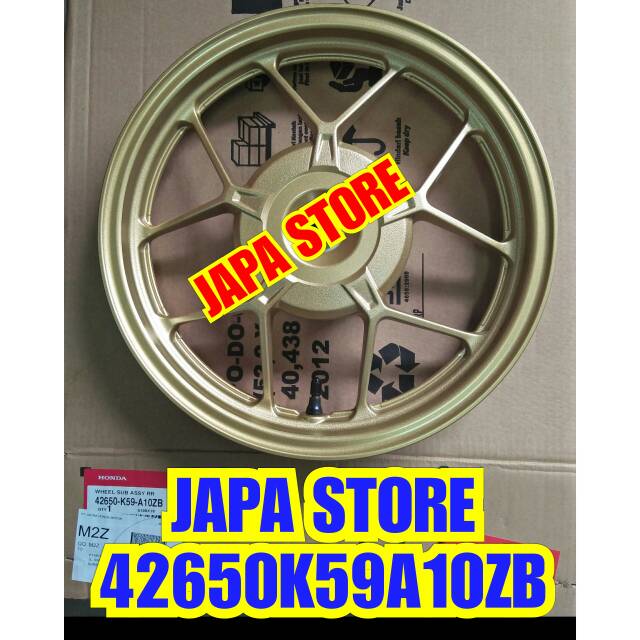42650K59A10ZB Velg gold belakang vario 150 velg belakang vario 150 GOLD velg emas vario 150 velg GOL
