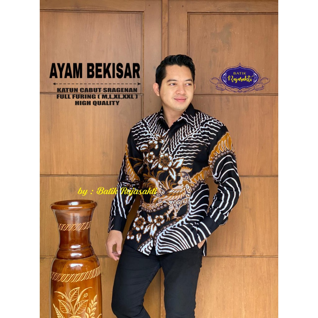 AYAM BERKISAR KUNING KEMEJA BATIK PRIA SOLO LENGAN PENDEK LAPIS FURING ATASAN BATIK PREMIUM MODERN ATASAN BATIK PREMIUM MODERN BATIK RAJASAKTI KARTIKO UNGU GUMELAR NAVY BIANTARA KAPAL KANDAS DIERJA ARIESWARA PARANG LASEM LAKESWARA CITRA MAS NATANEGARA