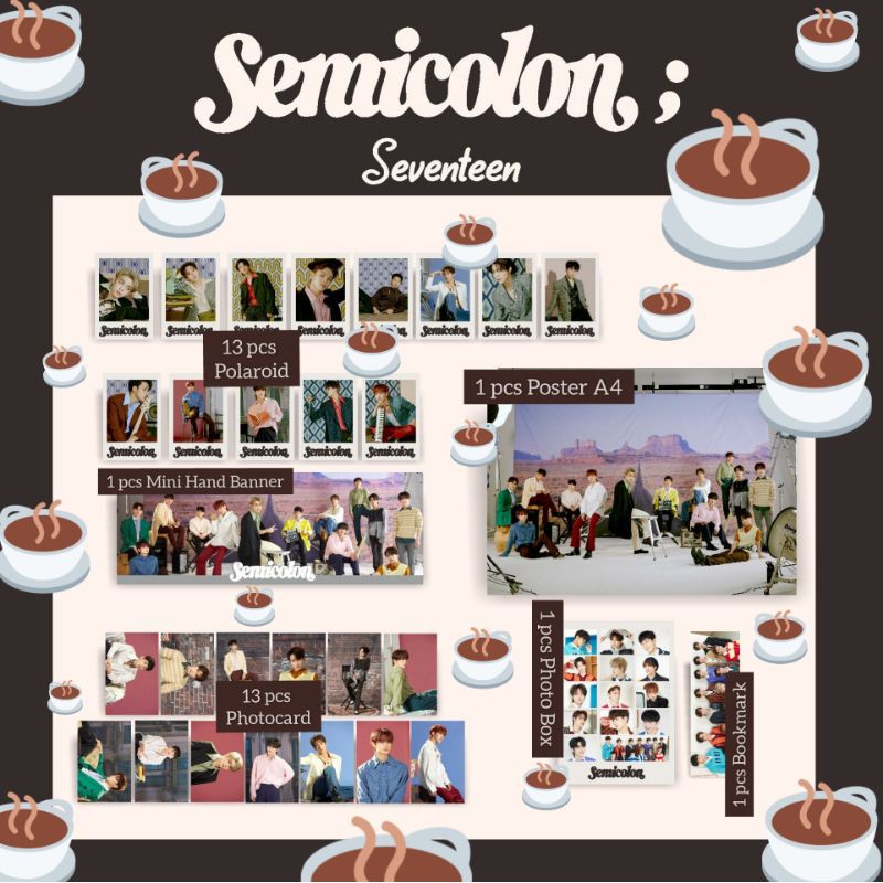 (READY STOCK) FANKIT Semicolon (Seventeen)/ PAKET Semicolon (Seventeen)/ Full Member Seventeen