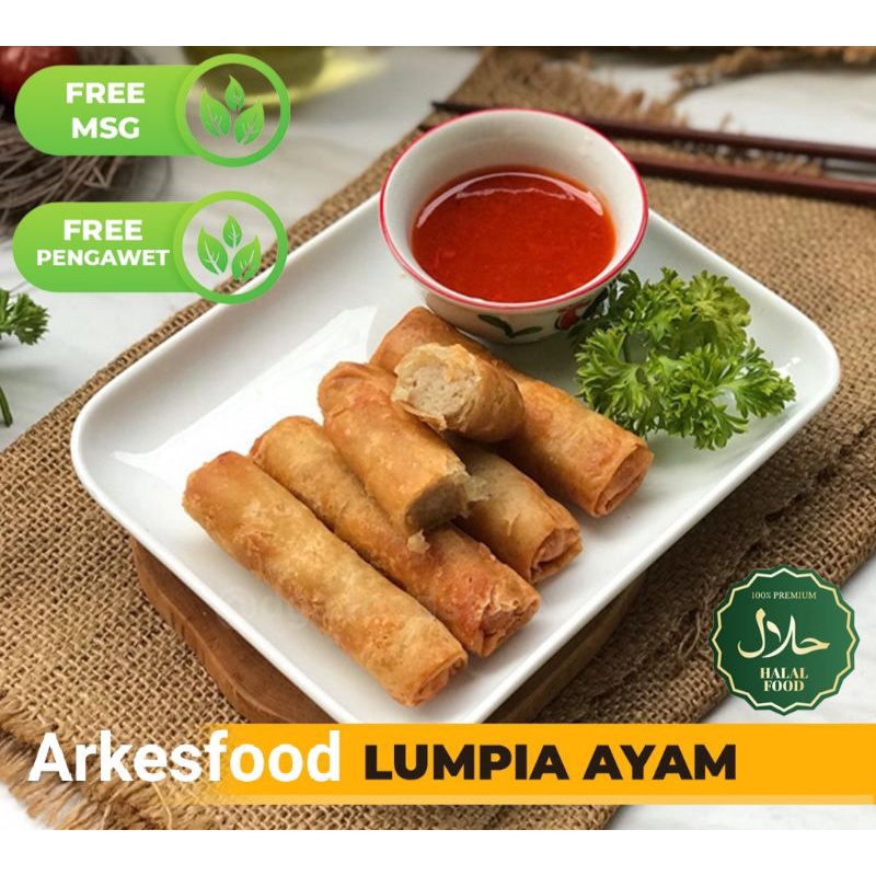 

Lumpia ayam krenyes enak