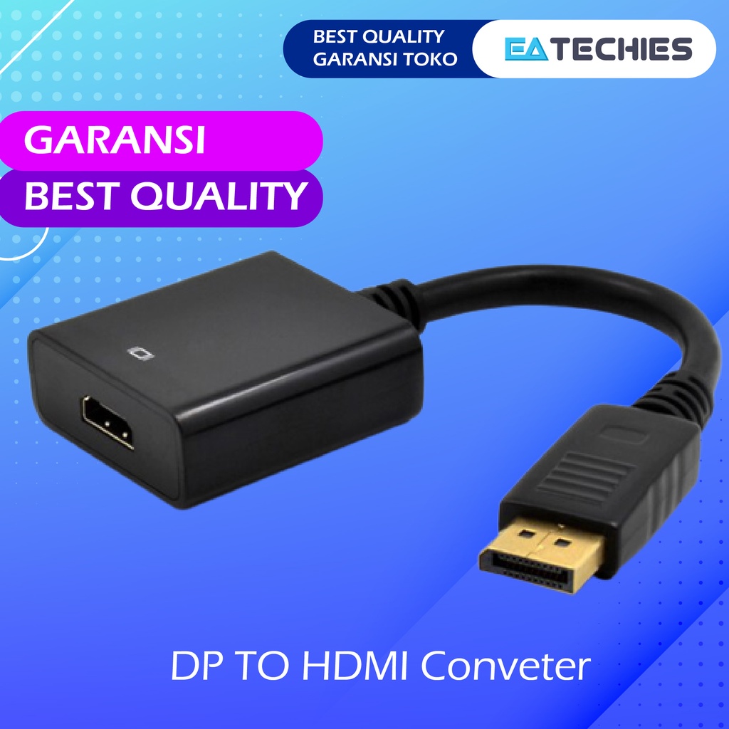 CONVERTER DP TO HDMI / Display Port TO HDMI / KONEKTOR DP KE HDMI