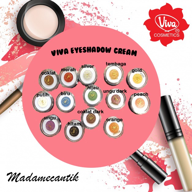 ✿ MADAME ✿ VIVA EYESHADOW CREAM 1.5G ORIGINAL BY VIVA