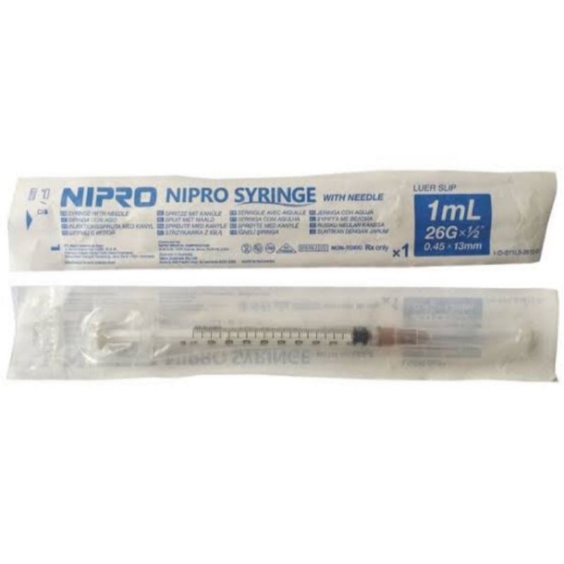 Spuit 1ml/ Syringe 1ml/suntikan Nipro