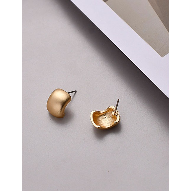 LRC Anting Tusuk Fashion Gold Geometric Dumb Gold Earrings D41952