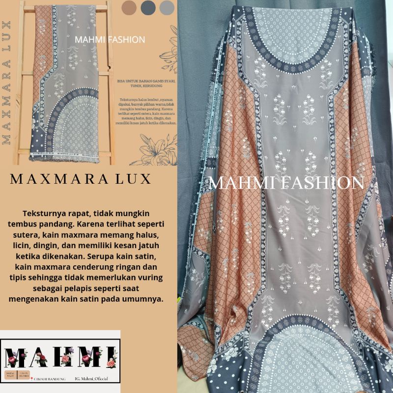 KAIN MAXMARA LUX COCOK UNTUK GAMIS, KEMEJA, TUNIK (Harga 0,5 Meter) READY STOK
