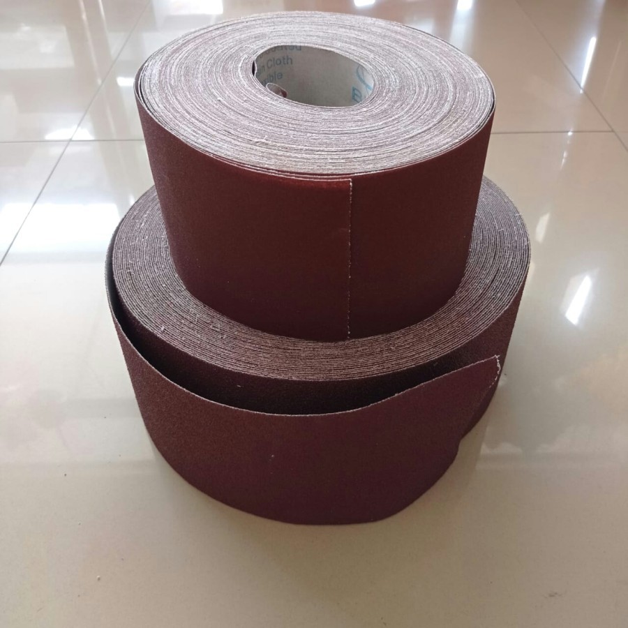 Amplas Roll Kain Meteran Grit Grade 50 Kayu Tembok Besi