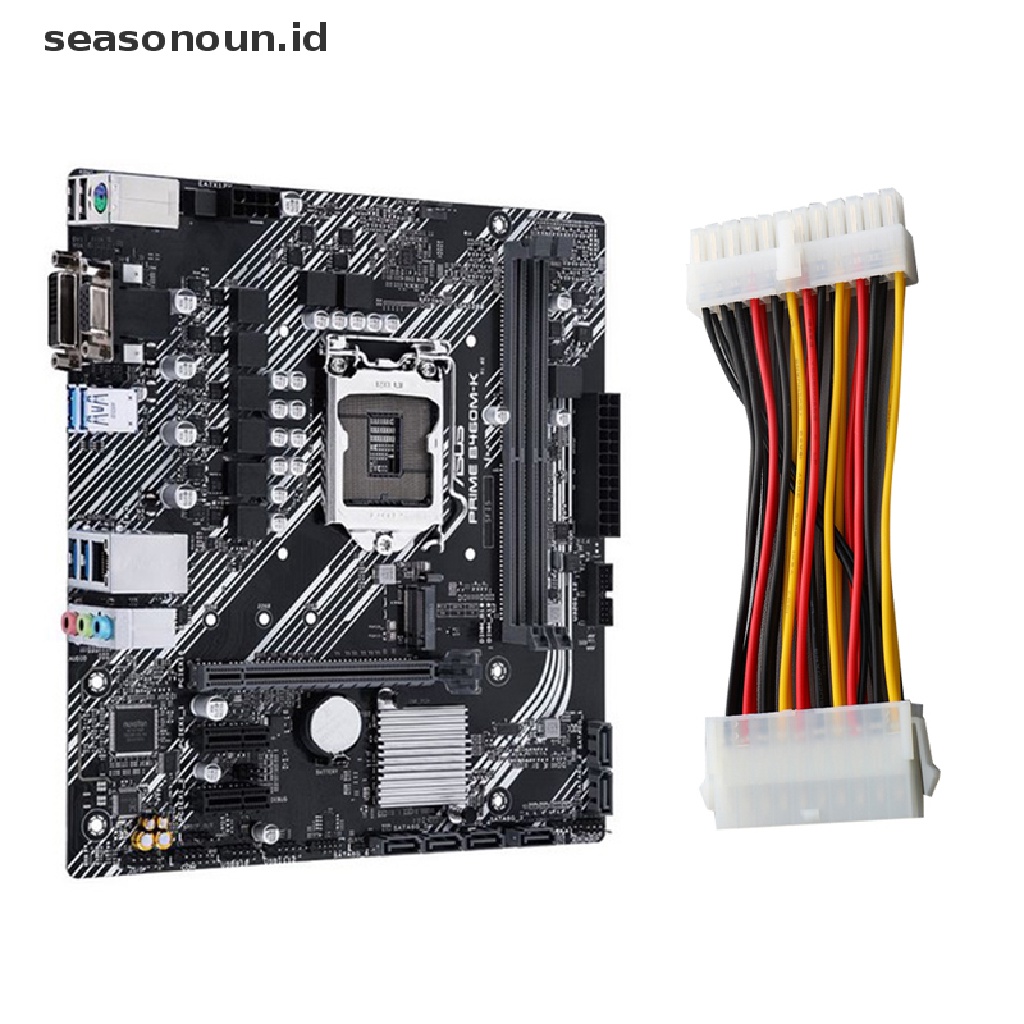 【seasonoun】 ATX 24 Pin Female to 20 Pin Male Internal PC Lead PSU Power Adaptor Cable .