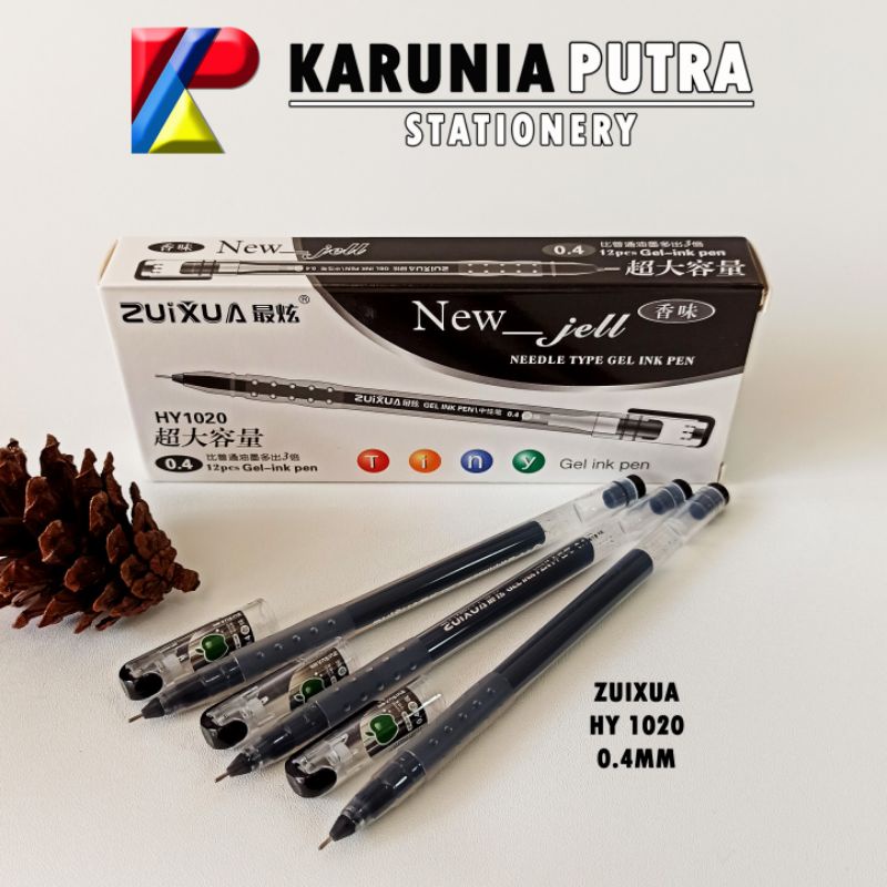 Pulpen Gel Pen Zuixua Van art Hitam 0.4mm 1pack