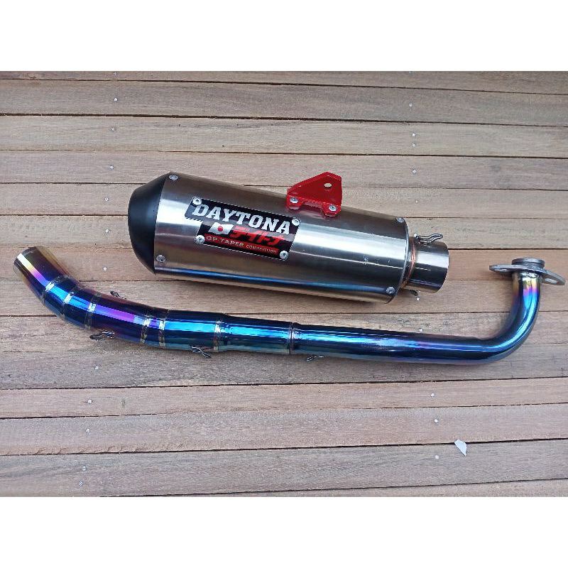 KNALPOT DAYTONA LEHER BLUEMOON (INLET 50) BEAT MIO VARIO AEROX SCOOPY NMAX PCX ADV LEXI GENIO  DLL
