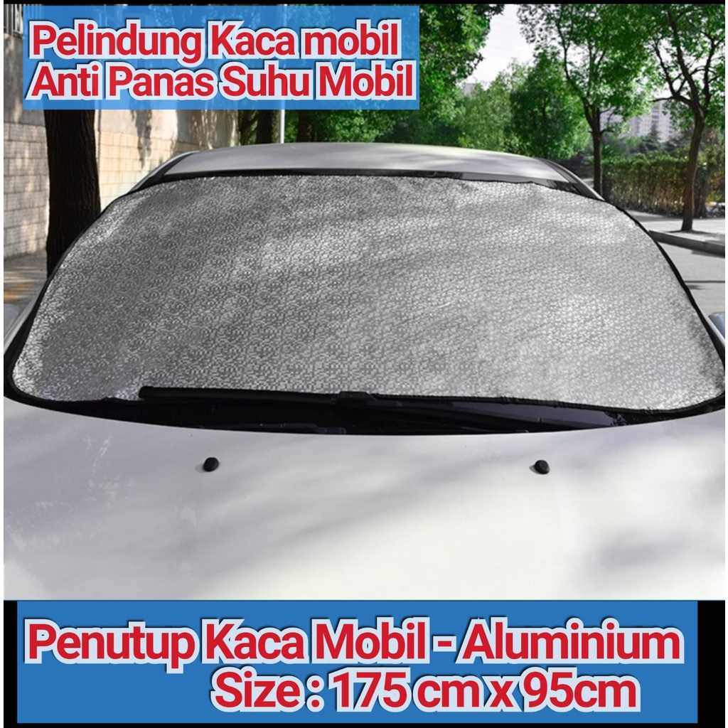 penutup kaca mobil anti panas - Pelindung Kaca Mobil matahari - Aluminium foil