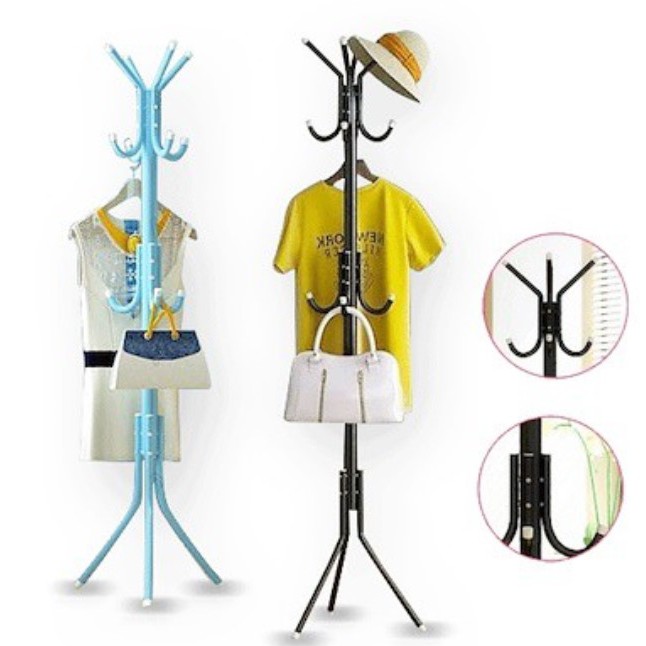 Stand Hanger / Gantungan Hanger Tiang Cabang Berdiri / Hanger Gantungan Baju Tas Topi