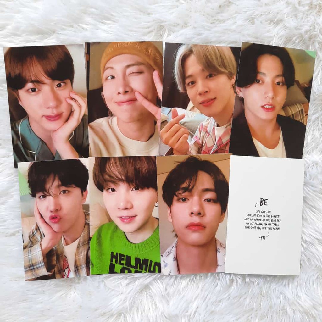 BTS PAJAMAS BE LIFE GOES ON PHOTOCARD