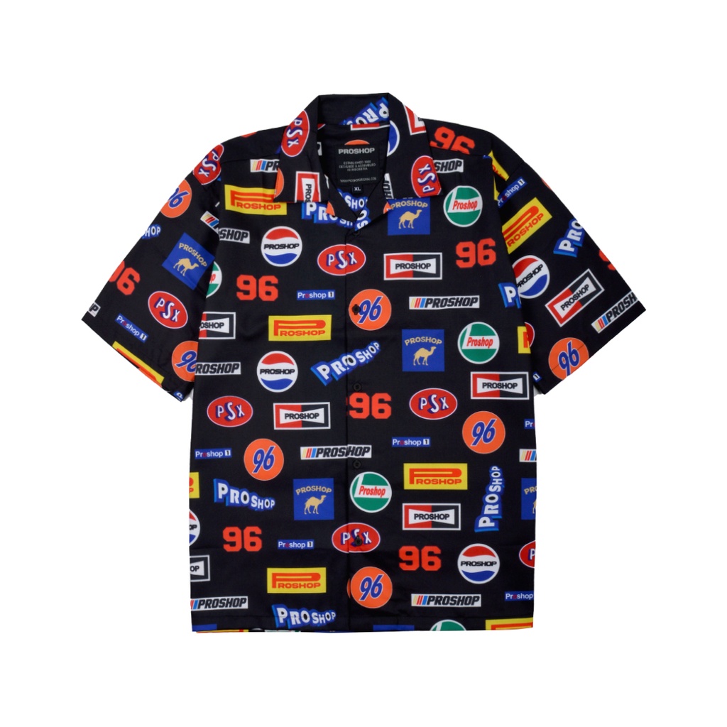 Proshop | Advert Black S Shirt | Kemeja Pria Kemeja Distro | Hitam