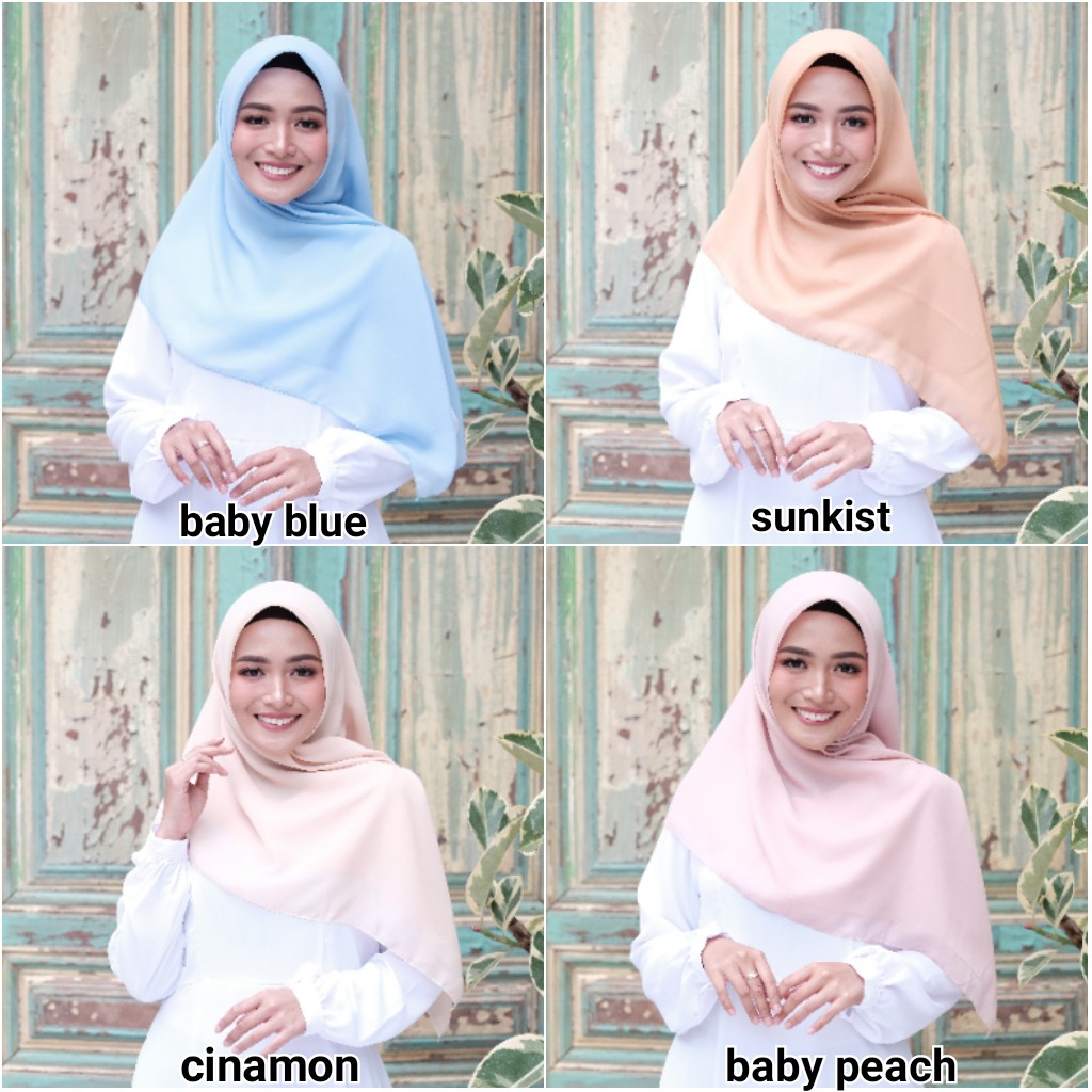 Jilbab Hijab Segiempat Bella Square Polycotton [ Part 2