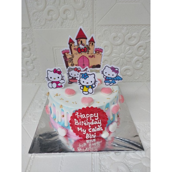 hello kitty cake - kue ulang tahun hello kitty