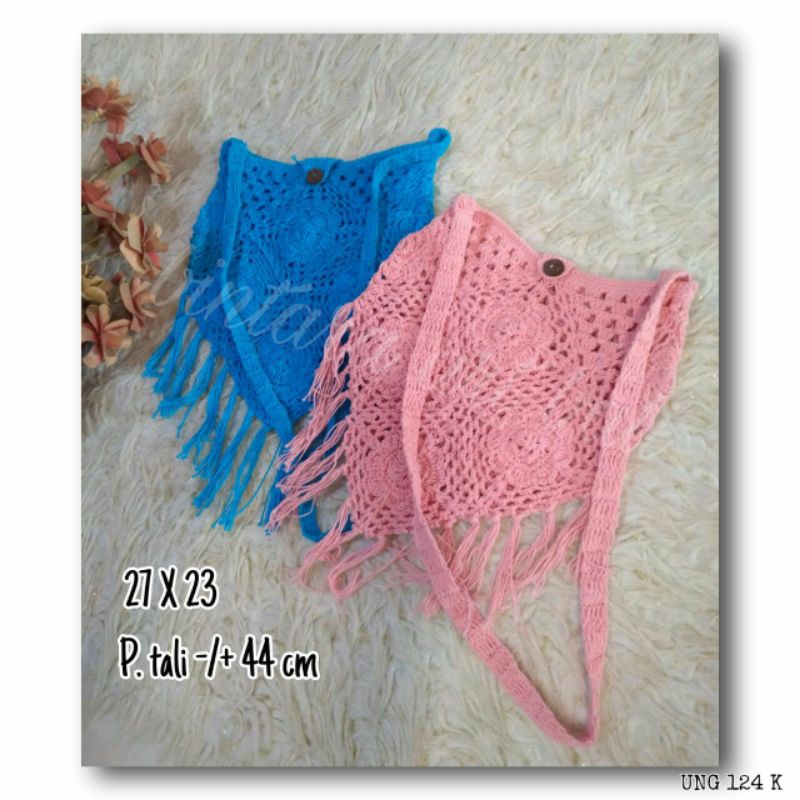 tas selempang rajut tas selempang wanita tas rajut bali