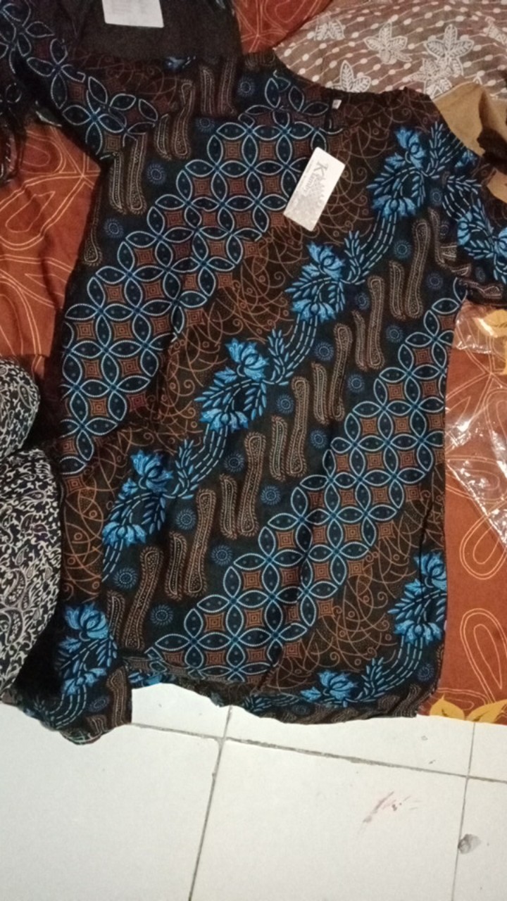 Kemeja Batik Anak Seno Biru Liris Kawung Kemeja Hem Kids Fashion