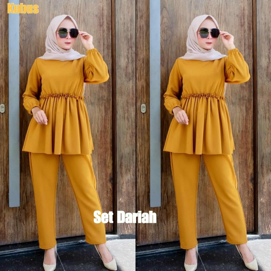 FWG - STELAN DARIAH / STELAN WANITA OOTD / SET MUSLIM / SET GAMIS TERBARU WANITA