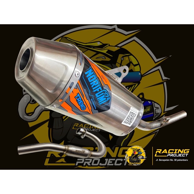 JK NORIFUMI TREX SS KLX DTRACKER CRF WR 155 - Knalpot racing original bahan stainless