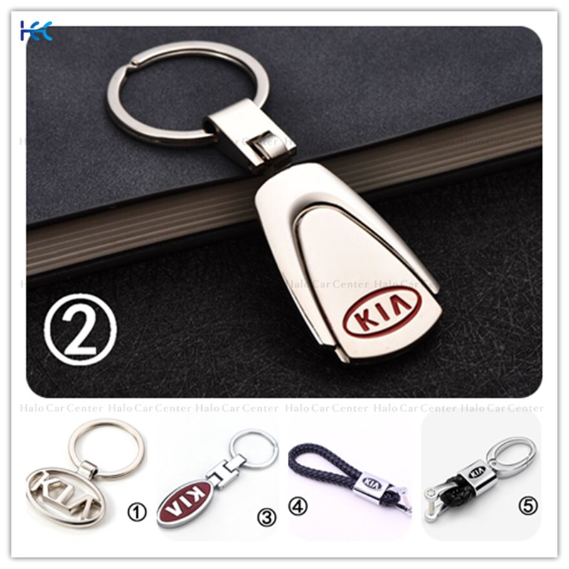 【Ready Stock】Alloy Metal Logo Motorcycle Keychain Car keychain SET for KIA