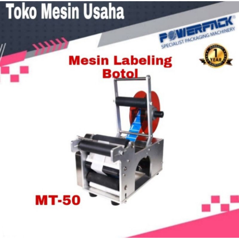 MESIN MENCETAK LABEL KEMASAN BOTOL MT-50 POWERPACK / MESIN LABELING BOTOL