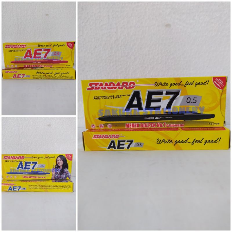 

Pulpen Standard AE7 0,5mm Pack