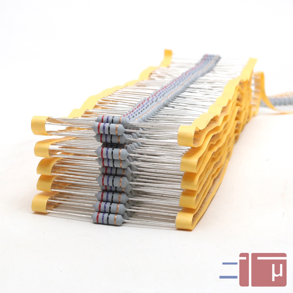 x10 Resistor 27R 27 Ohm 1W Metal Oxide 5% Taiwan Kaki Tembaga