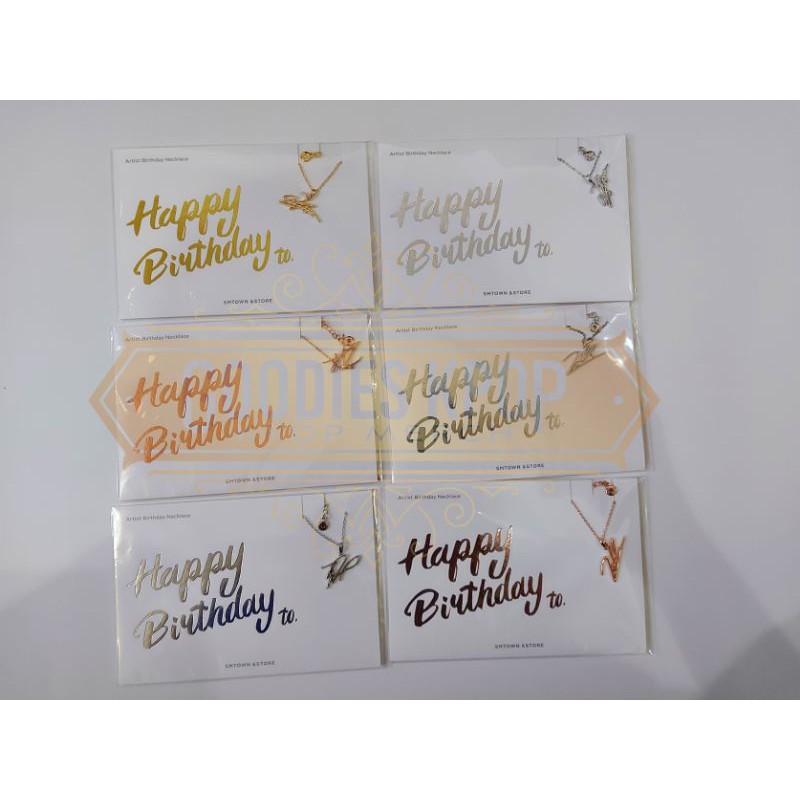 [READY STOCK] NCT Winwin & Ten Birthday Necklace