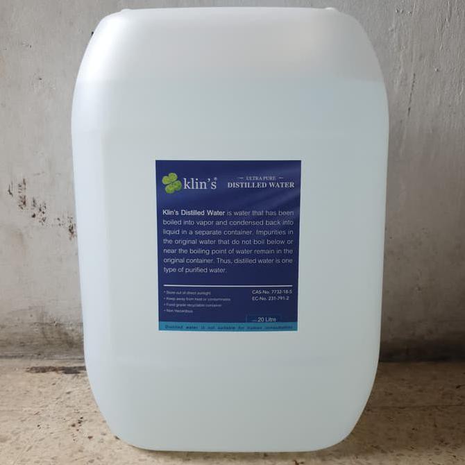 Aquadest/Aquades/Akuades/Air Suling/Distilled Water Jerrycan 20 liter