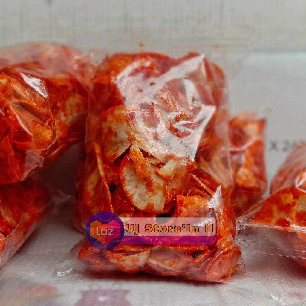 

Keripik Singkong Pedas Rasa Balado isi 500 gram