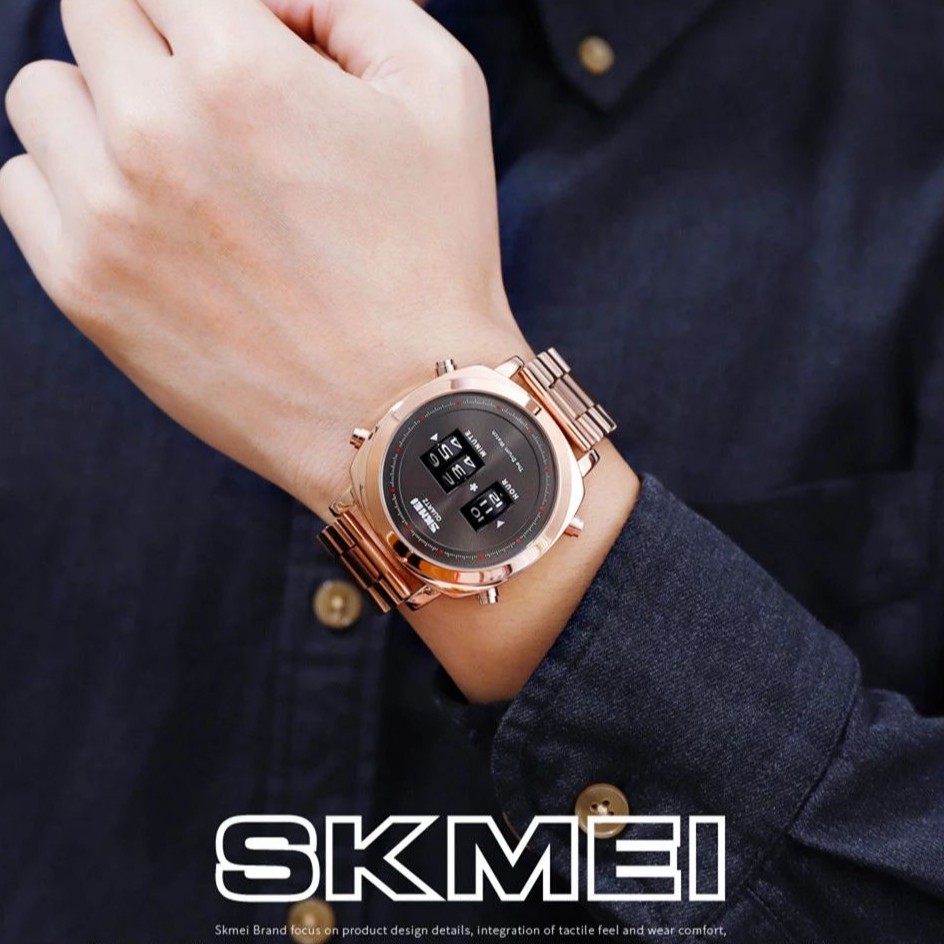 SKMEI 1531 Jam Tangan Pria Analog Tali Stainless WATCHKITE WKOS