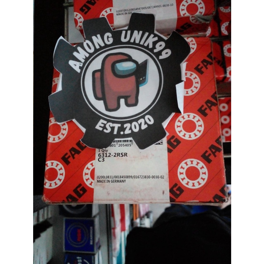 BEARING 6312 2RSR C3 FAG