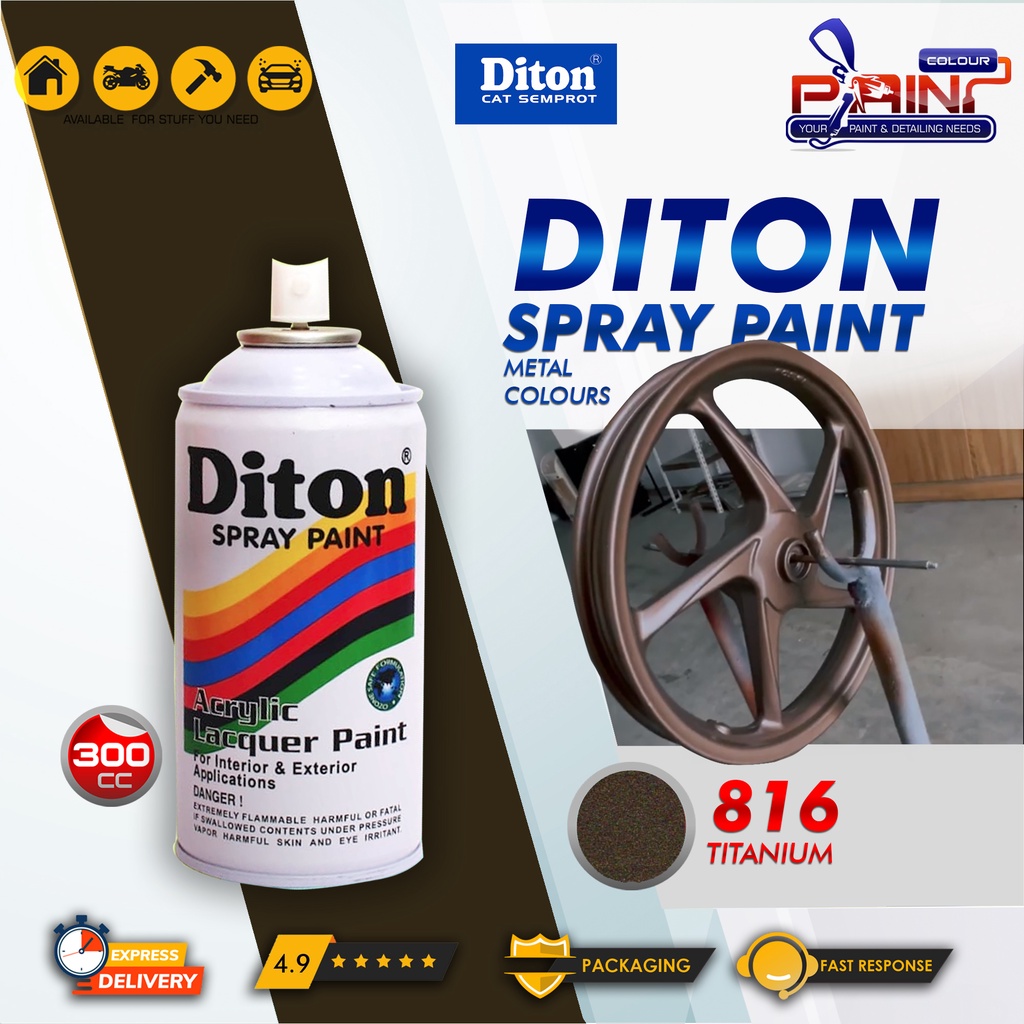 Diton 816 Titanium Cat Semprot/Pylox/Samurai Motor/Helm/Gundam