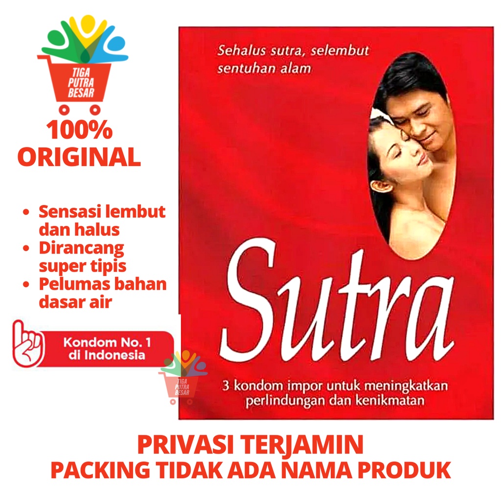 KONDOM SUTRA MERAH CLASSIC ISI 3 PCS DENGAN PELUMAS EXTRA