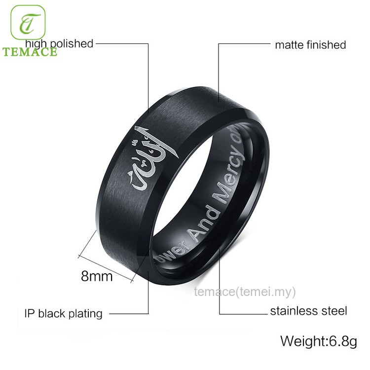 Cincin titanium asli anti karat selamanya