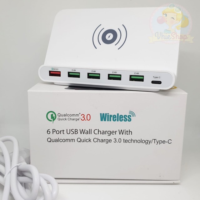 Wireless Charger Usb 6port Quick Charge