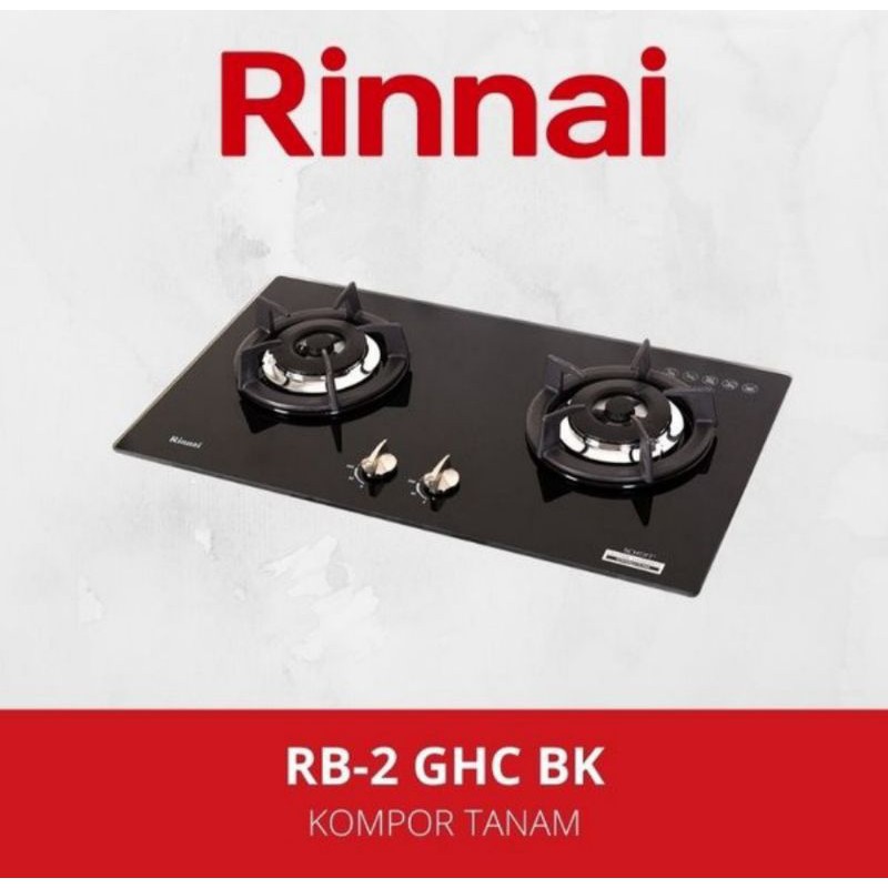 Jual Kompor Gas Tanam Built-in Rinnai RB-2GHC (BK) Gas Stove 2 Tungku ...