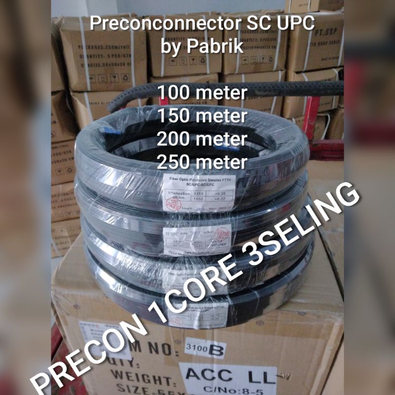 ftth kabel 100M Preconconnector precon SC UPC