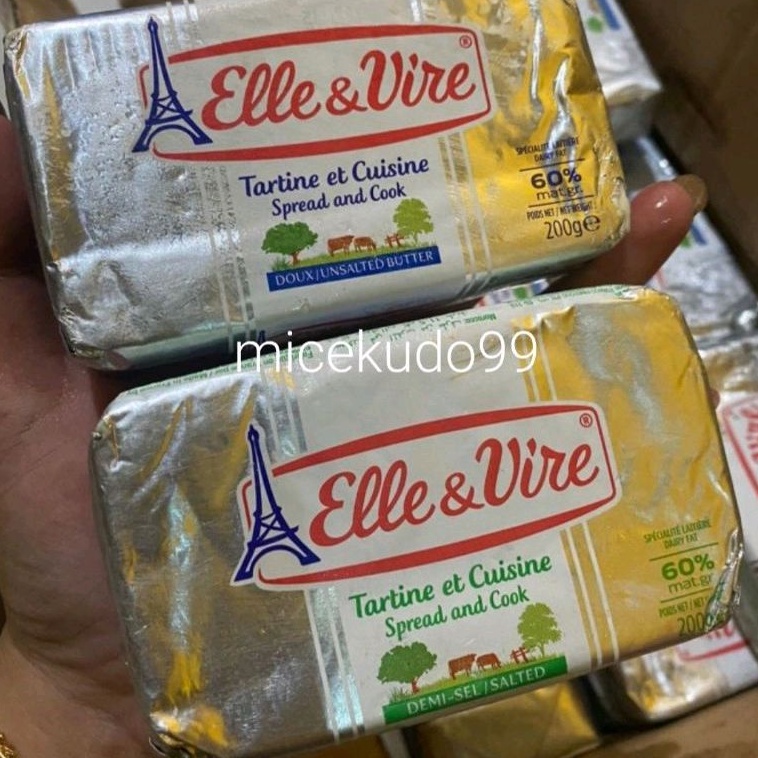 

ELLE VIRE BUTTER SPREAD AND COOK UNSALTED SALTED